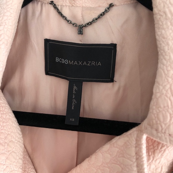 BCBGMaxAzria Boe Moto Pink Jacket Size XS - Picture 7 of 8